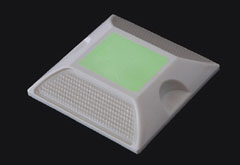 双白自发光全塑突起路标