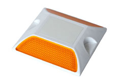 双黄全塑突起路标